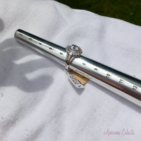 JTV Bella Luce CZ Cocktail Ring - NWT - Sz 7 - Fiery Stones! - Picture 14 of 14